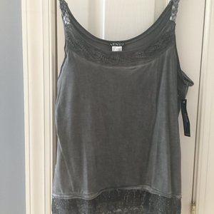 Grey Embellished Tank
